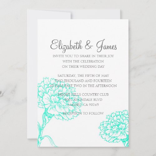 Custom Modern Wedding Invitations