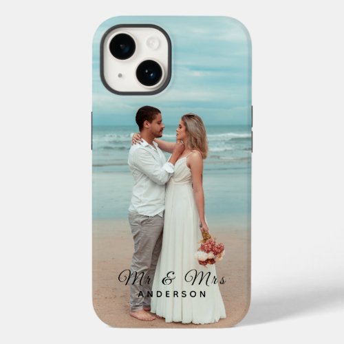 Custom Modern Wedding Photo Apple X11121314 Case_Mate iPhone 14 Case