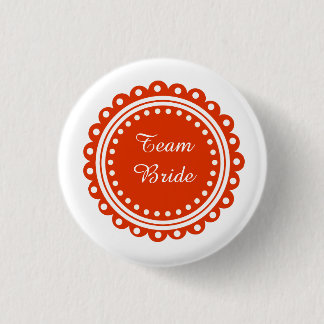 Custom Modern Wedding Team Bride Buttons