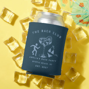 Custom Modern Weekend Bachelorette Beach Party Can Cooler
