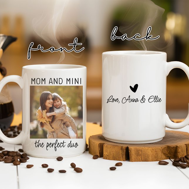 Custom Mom and Mini Mug, Birthday Gift for Mom Coffee Mug (motherhood gift, mom and daughter mug, mama mug, mother’s day mug, birthday mug, Christmas gift mug)