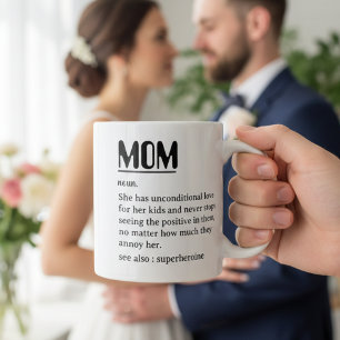Custom Mom Definition Funny Mother’s Day Typograph Coffee Mug