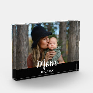 Custom Mom Est.  Photo Block