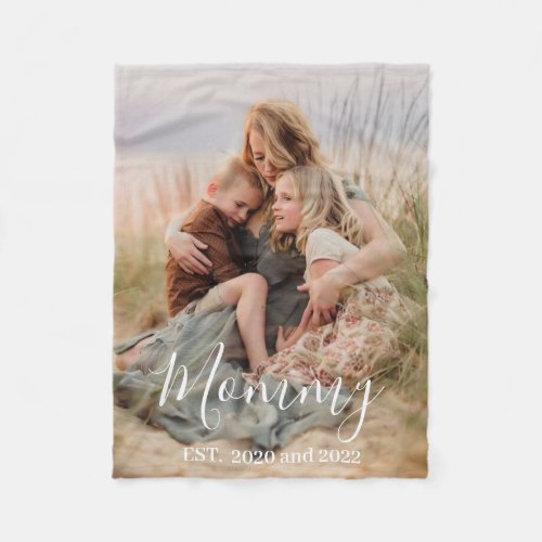 Custom Mom Established Modern Script Photo 