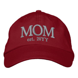 Custom Mom Established New Mom Gift Embroidered Baseball Cap