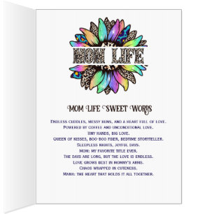 Custom Mom Life Photo Collage Card