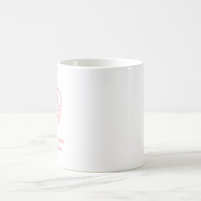 Custom Mom of Two Heart Coffee Mug (Center)