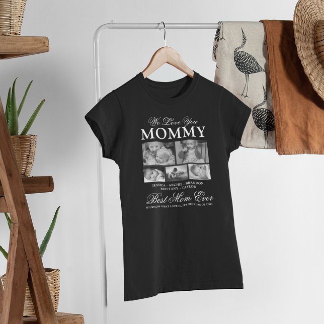 Custom Mom Photo Collage T-Shirt (Creator Uploaded)