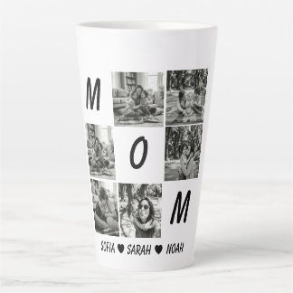 Custom Mom Photo Mug: Personalized Mothers Day Latte Mug