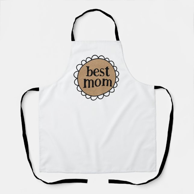 Custom Mom Scalloped Edge Apron (Front)