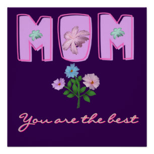 Custom Mom Typography Design, Poster