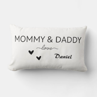 Custom Mommy & Daddy Love Pillow