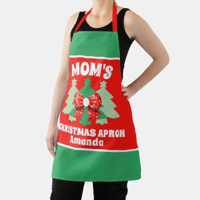 Custom Mom's Christmas Gift Apron (Insitu)