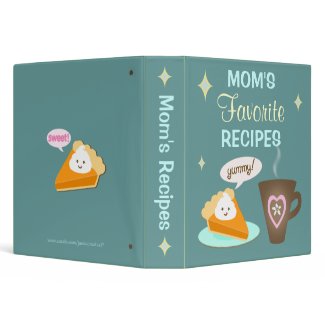 Custom Mom's Recipe Binder Scrapbook binder