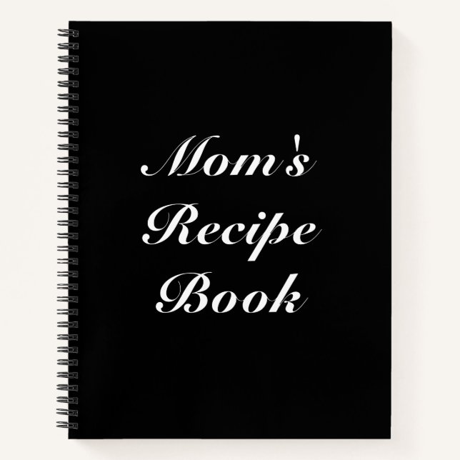 Custom Mom's Recipe Book Mother's day Birthday (Front)