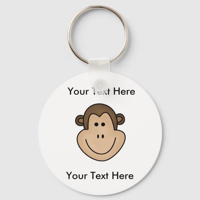Custom Monkey Keychain (Front)