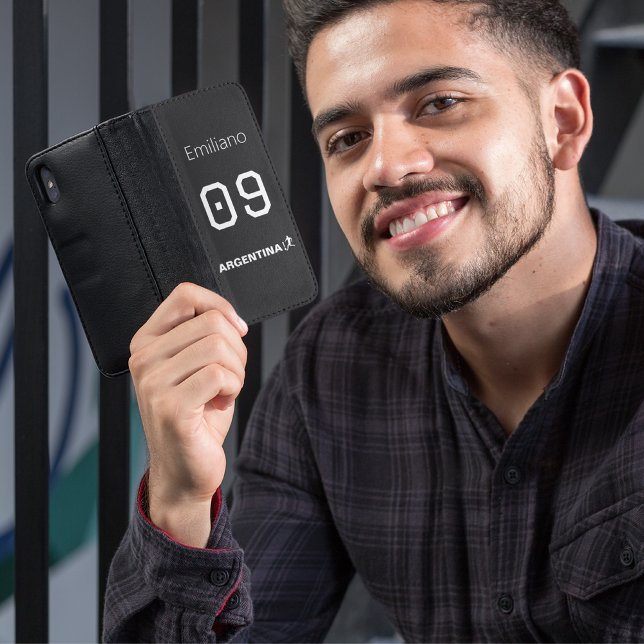 Custom Monochromatic Argentinian National Team  Samsung Galaxy Wallet Case (Creator Uploaded)