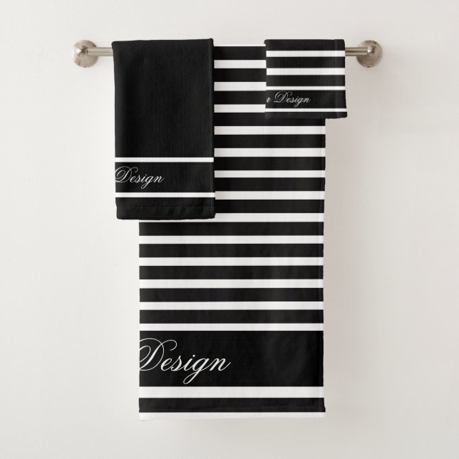 Custom Monochrome Home Towel Gift Set (Insitu)