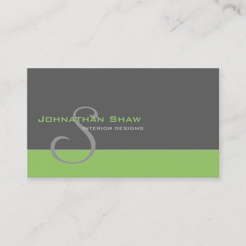 Custom Monogram 1 Business Card Templates