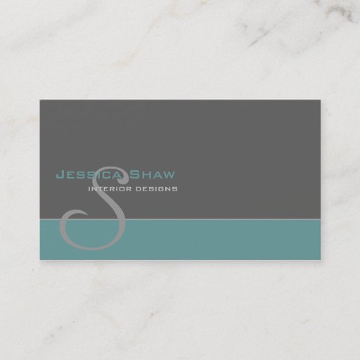 Customizable Custom Monogram 4 Business Card Template