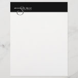 Custom Monogram 5L Letterhead<br><div class="desc">This Letterhead matches the Business Card and Stationary design  "Custom Monogram 5" (requested by customer)</div>