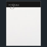 Custom Monogram 5L Letterhead<br><div class="desc">This Letterhead matches the Business Card and Stationary design  "Custom Monogram 5" (requested by customer)</div>