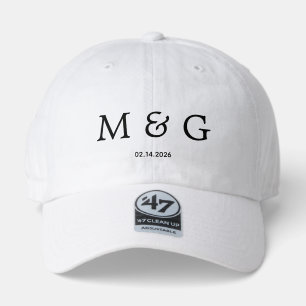 Custom Monogram and Date Personalized 47 Brand Hat