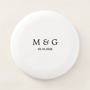 Custom Monogram and Date Personalized Wham-O Frisbee