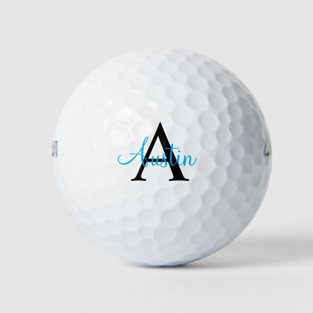 Custom Monogram and Name Golf Balls (Front)