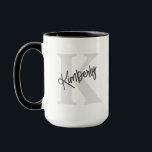 Custom Monogram and Name Mug<br><div class="desc">A simple monogrammed mug that you can personalize with just a few clicks. Great for bridesmaids,  party favors,  birthdays,  and more!</div>