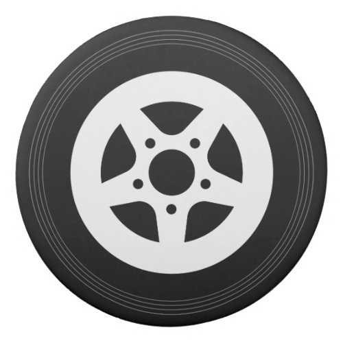 Custom monogram auto race car tire rim eraser