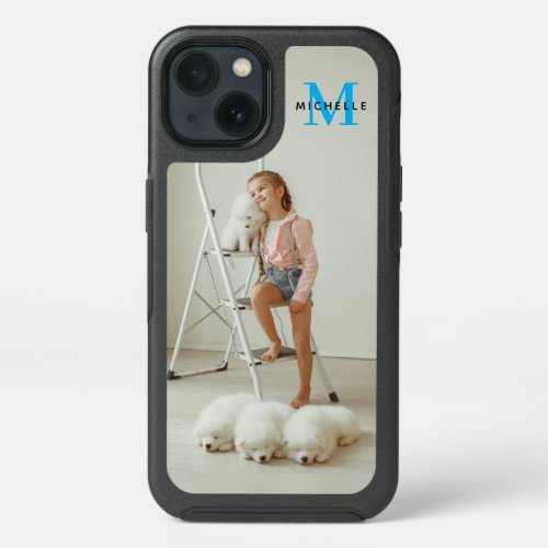 Custom Monogram Baby Dog Photo Apple X11121314 iPhone 13 Case