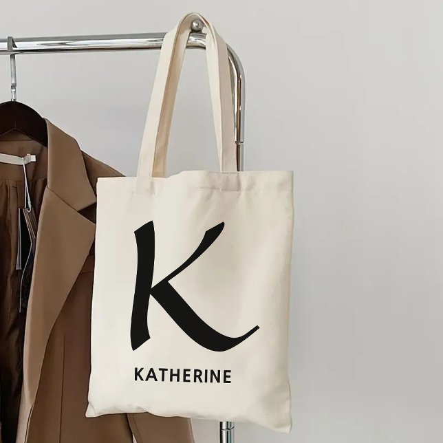 Custom Monogram Bag Gift for Her, Mom, & Students (initial tote bag, bridesmaid gift, bridal shower gift, bridesmaid proposal gift, baby shower gift)