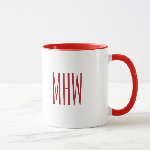 Custom Monogram Bah Humbug mug