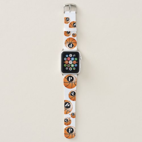 Custom Monogram Basketball Apple Watch Band