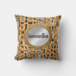 Custom Monogram Birthday Gift Wife, Bride, Friend Throw Pillow