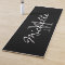 Custom monogram black yoga mat for workout
