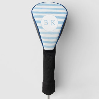 Custom Monogram Blue Striped Golf Head Cover
