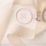 Custom Monogram Blush Wedding Wax Seal Stamp<br><div class="desc">Custom Monogram Wax Seal Stamp kit.  Initial.</div>