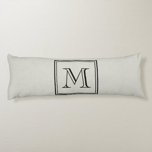 Custom Monogram Body Pillow