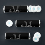 Custom monogram Breath Savers® Mints party favor<br><div class="desc">Custom name monogram Breath Savers® Mints party favor. Elegant design with personalized name of bride and groom couple,  newly weds or other name. Small candy packs with chic typography. Add your own unique initial letter. Customizable color. Also great for engagement,  business,  corporate office,  Birthday,  anniversary or bridal shower party.</div>