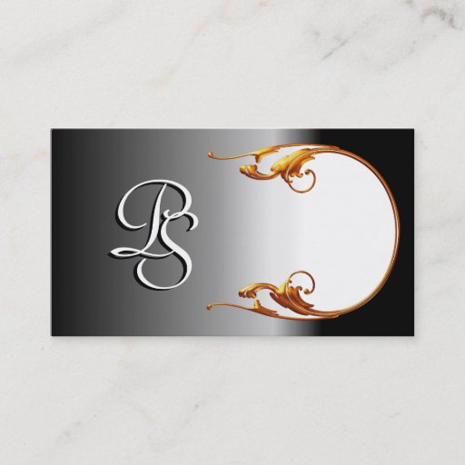 Customizable CUSTOM Monogram Business Cards