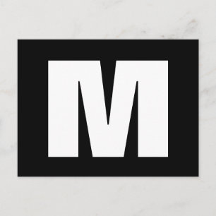 Custom monogram change of address moving postcards