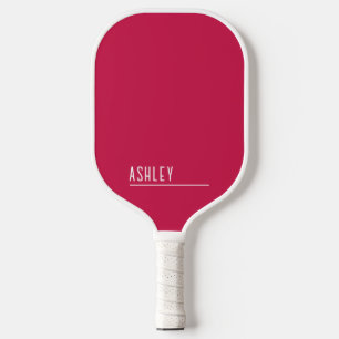 Custom monogram, cherry pink new line pickleball paddle