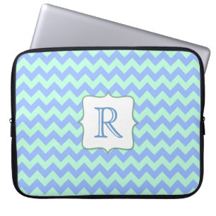 Custom Monogram Chevron Laptop Case