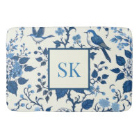 Custom Monogram Chinoiserie Chic, Hydrangeas 