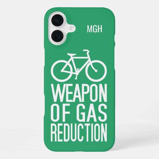 Custom Monogram & Color Bicycle Iphone Case (Back)
