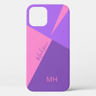 Custom monogram Color Blocks phone cases