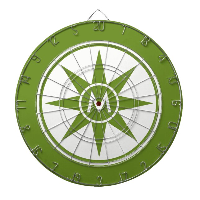 Custom monogram & color dart board (Front)