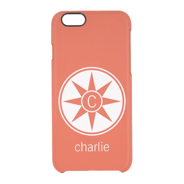 Custom Monogram & Color Frame Pattern cases (Back)